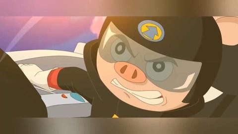 黑猫警长 之翡翠之星 :三嘟开飞机跟一只耳驾驶的 翡翠之星战斗