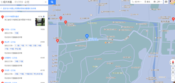 绍兴越城府山公园环山路有几路公交车