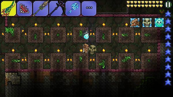 泰拉瑞亚手机版怎么种绿藻矿 最好配上图