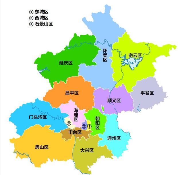 北京各个区面积图片