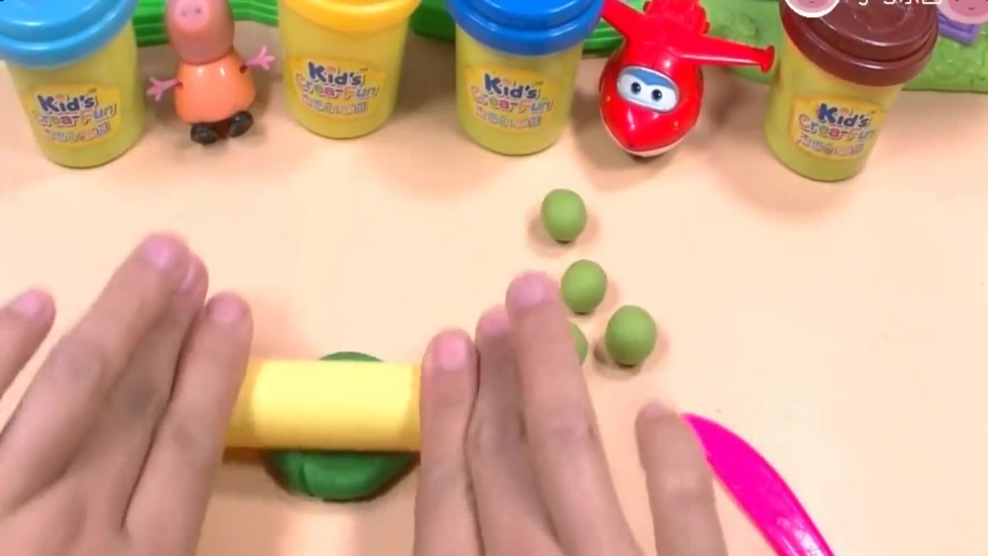 培培乐彩泥黏土diy手工制作彩泥豌豆-玩具乐园20-八不卦