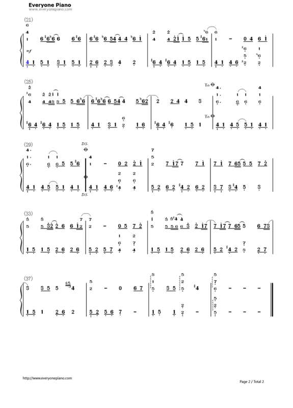 求童话钢琴曲双手简谱,哪位钢琴高手帮我弄一