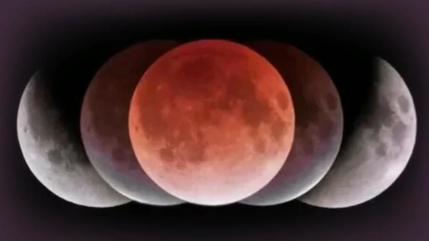 2020今晚红色月亮图片
