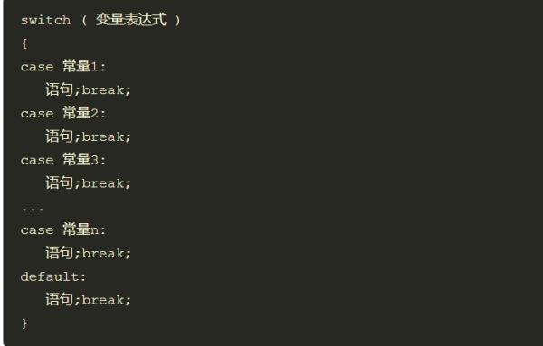 switch case语句中必须得有default语句么