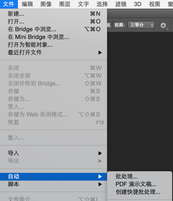 怎么使用photoshop把bmp格式的图片批量改成jpg格式?