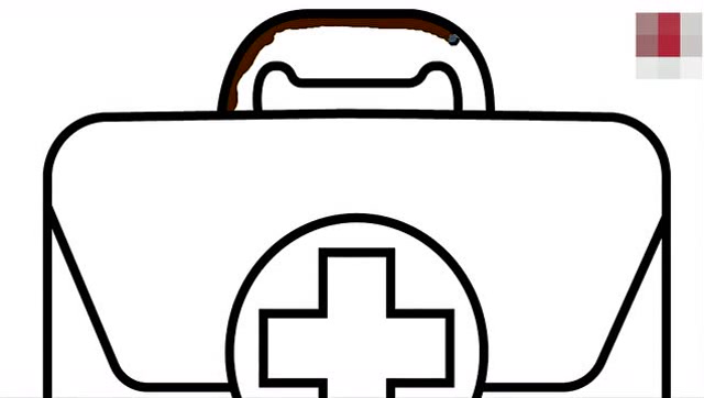  b>早教育儿简笔画 /b>,跟宝宝一起画一个医生用的工具箱