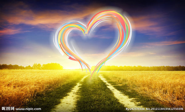 唯美的,有创意的带有爱心的图片~_360问答