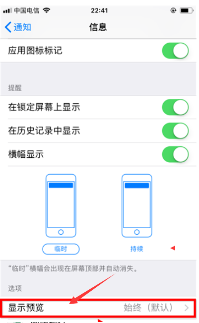 四,进入以后,找到"显示预览"一项并点击进入.