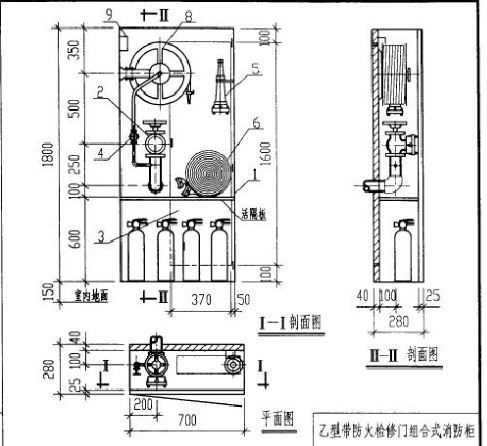 sg24a65-j型消防箱图集图片