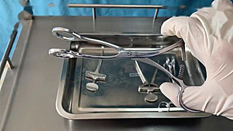 君晓天云 医用开口器舌钳上海金钟张家港手术丁字不锈钢牙科口腔器械