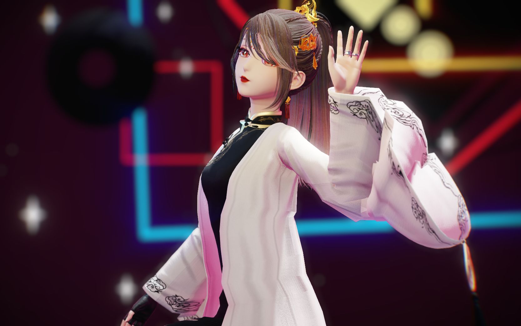 [图]【闪耀暖暖MMD】你今晚有空吗❤~ 墨色音潮改模 Gimme×Gimme