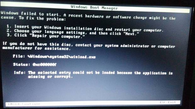 电脑黑屏出现很多英文字母