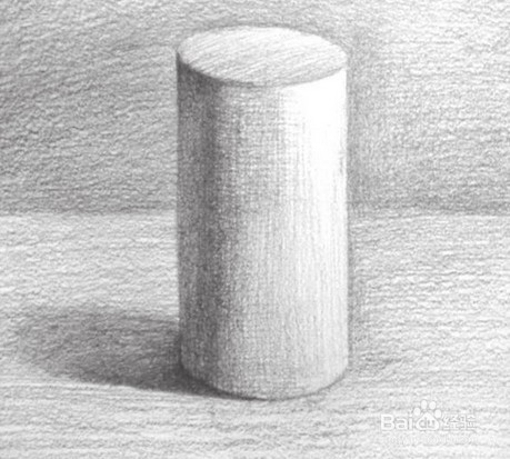 如何画圆柱体素描