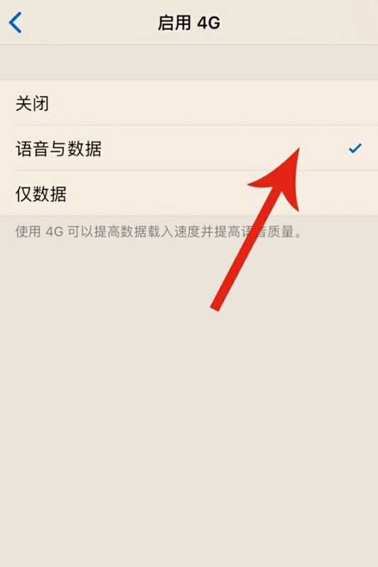 卡贴机iphone右上角显示lte怎么让它变成4g