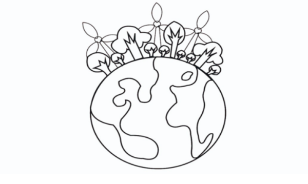 地球的简笔画怎么画?