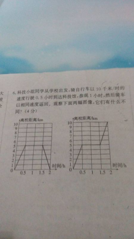 科技小组同学从学校出发,骑自行车以10千米\/时