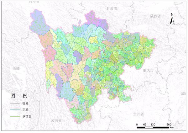 四川省位置,面积,行政区划,相邻省份