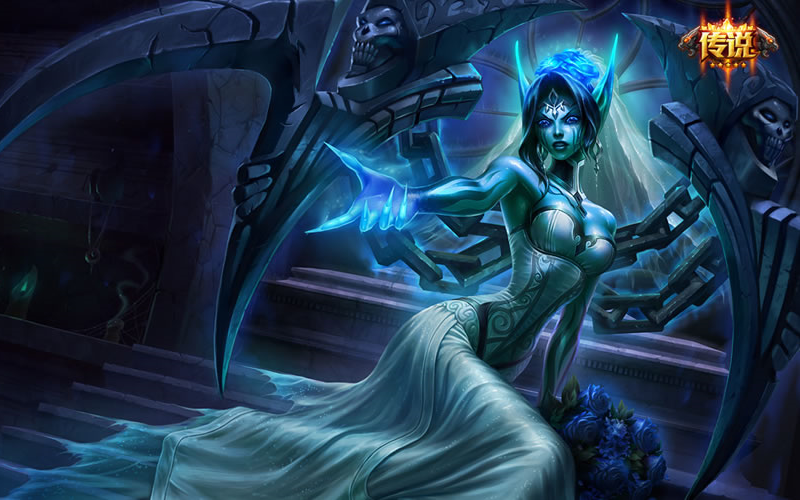 堕落天使 莫甘娜  鬼魂新娘 皮肤浏览 skin spotlight