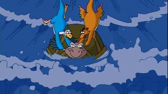 渴望蓝天 海上突发风暴,毛毛拼进全力飞上小岛避难