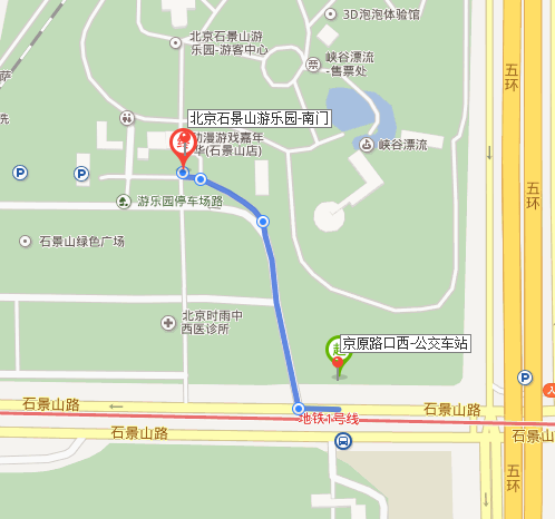 北京八角游乐园坐什么公交车