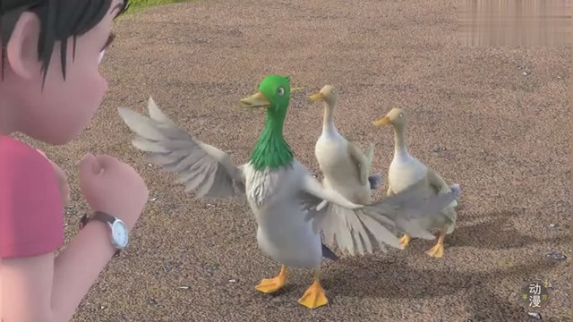 蝗虫大军来袭!3只稻田鸭吃撑了,光头强秀出神技能,不料尴尬了!