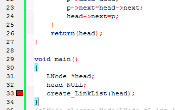 数据结构用头插法创建单链表。