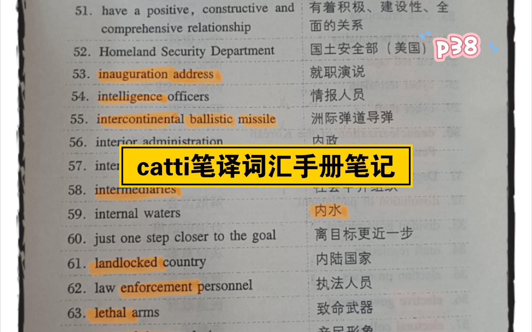 [图]catti笔译词汇手册笔记|二三级通用【13】