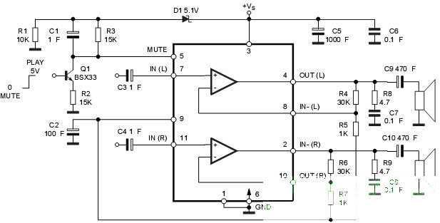 小弟想自己用自己已经有的元器件动手弄一个功放板;但是看不懂tda7265
