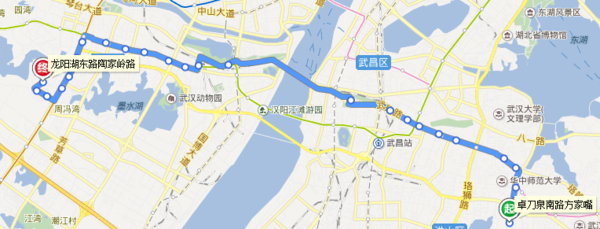 武汉公交596跟810在哪重叠