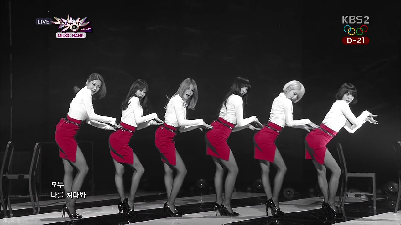 [图]AOA - Miniskirt .KBS.音乐银行[60帧]