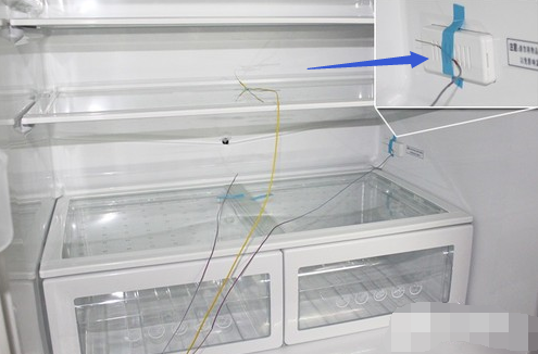 冰柜感温探头位置图片