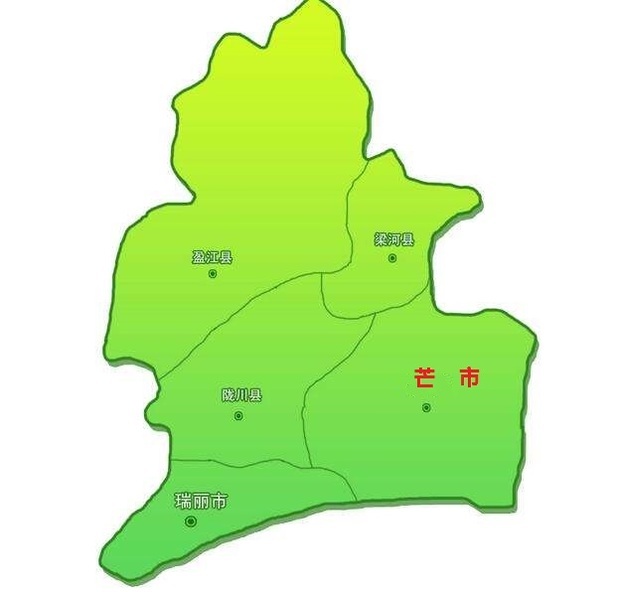 芒市乡镇地图图片