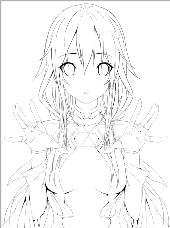 求此楪祈高清线稿和原图