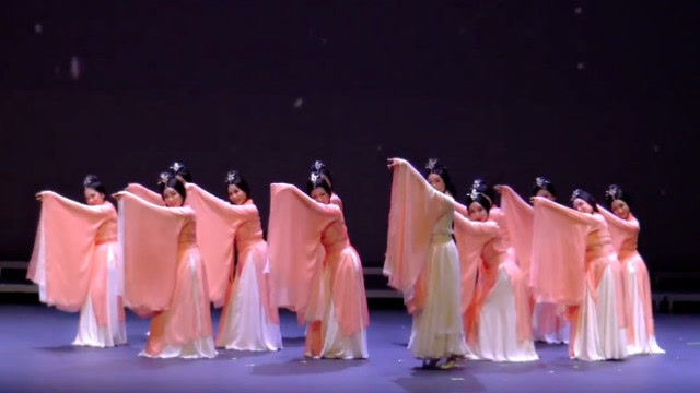 古典舞群舞《洛水佼人》舞蹈视频 韵味十足汉唐舞