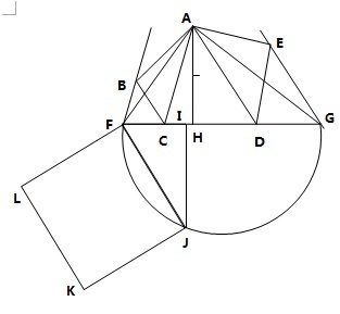 谁知道给定任意一个平面五边形,用尺规作图作出与其面积相等的正方形