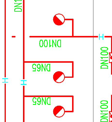 消防图纸中蓝色H代表什么