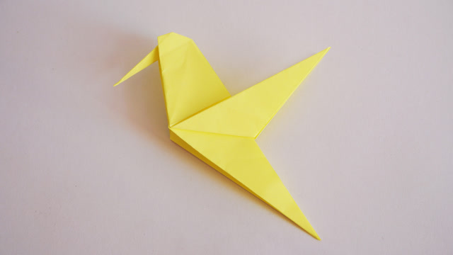 高级蜂鸟折纸图片