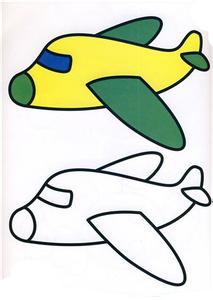 小班涂色飞机怎么叫个好听的名字