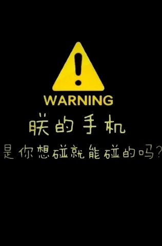 朕的手机是你想碰就能碰的吗墙纸