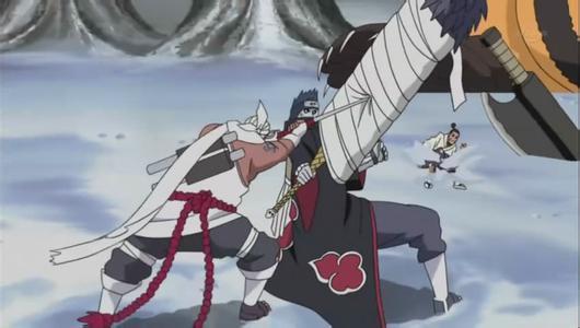 火影忍者八尾和鬼鲛打是哪一集?