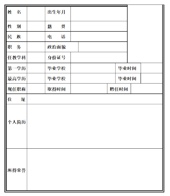 个人资料卡怎么做