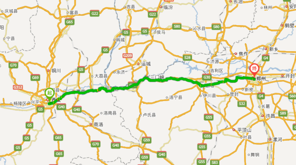 西安到郑州多少公里