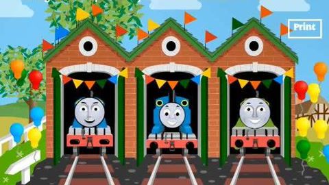 装扮托马斯的家,气球,彩旗,漂亮极了,小火车托马斯朋友们游戏