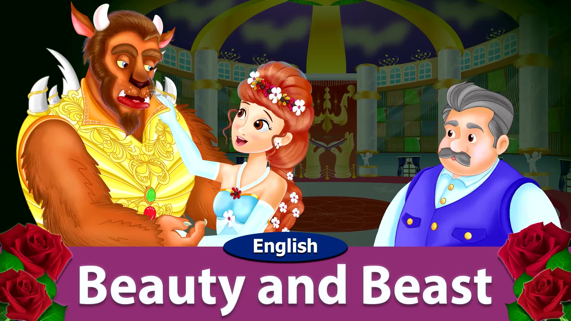 [图]【英语故事】Beauty and the Beast Story | 美女与野兽