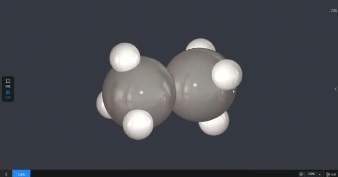 乙烷的球棍模型图图片