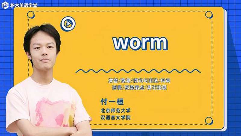 [图]worm-单词讲解(发音 意思 例句与用法 构词 场景)