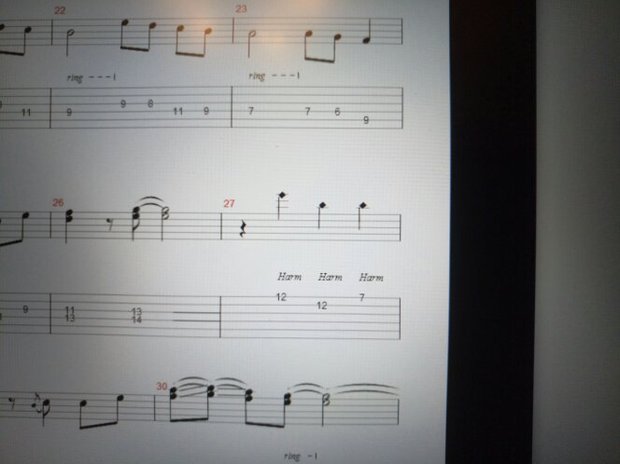 求教,吉他这几个泛音怎么弹