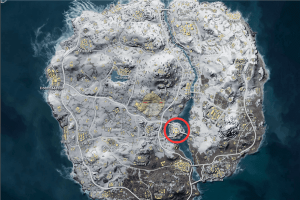 城堡这个地方位于两个大陆之中一个独立的小岛屿上