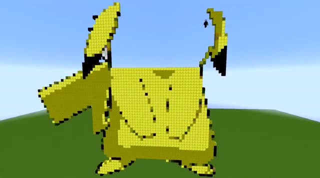  b>我的世界-皮卡丘 /b>像素画!