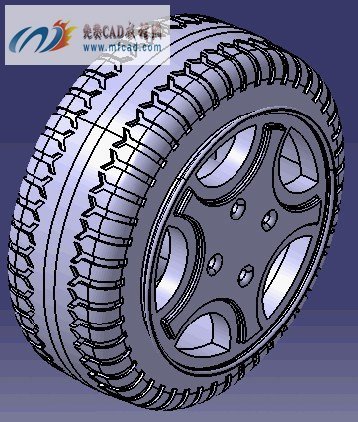 结构素描汽车轮子怎么画